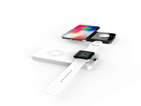 Портативное Беспроводное Зарядное Устройство (для Смартфона И Apple Watch) + 5000 Мач Power Bank,3 В 1